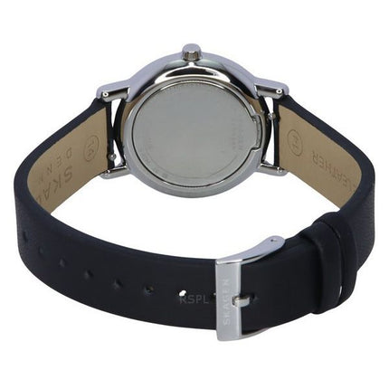 Reloj Skagen Signatur Lille con correa de cuero y esfera blanca de cuarzo SKW3120 para mujer