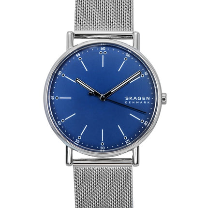 Reloj Skagen Signatur de acero inoxidable con esfera azul de cuarzo SKW6904 para hombre