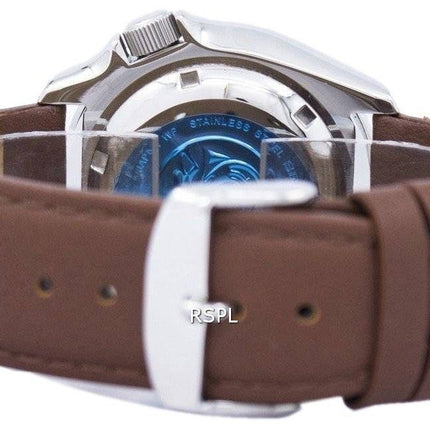 Seiko automático Diver's Ratio Brown Leather SKX007J1-LS12 200M Reloj para hombre