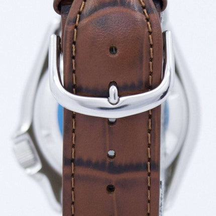 Reloj 200M relación cuero marrón SKX007K1 LS7 de los hombres de Seiko Automatic Diver