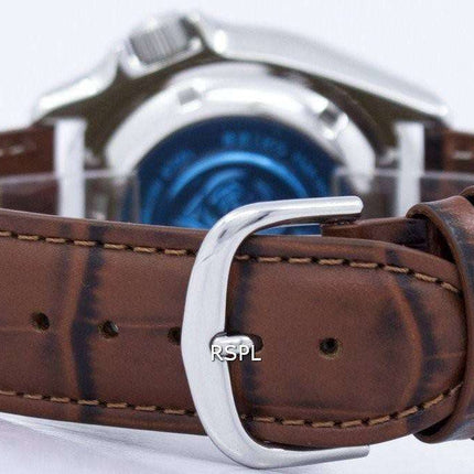 Reloj 200M relación cuero marrón SKX007K1 LS7 de los hombres de Seiko Automatic Diver