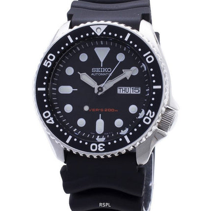 Reloj Seiko Automático de Buceo SKX007 SKX007K1 SKX007K para Hombre con Correa de Caucho Reacondicionado