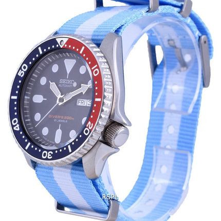 Seiko Automatic Diver&#39,s Polyester Japan Made SKX009J1-var-NATO24 200M Reloj para hombre