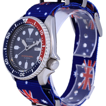 Seiko Automatic Diver&#39,s Polyester Japan Made SKX009J1-var-NATO30 200M Reloj para hombre