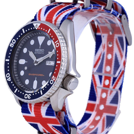 Reloj para hombre Seiko Automatic Diver&#39,s Polyester SKX009K1-var-NATO28 200M