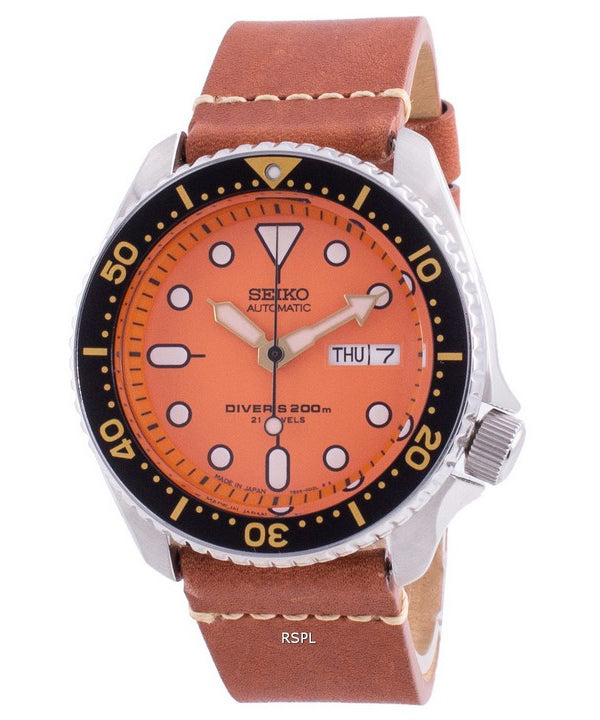 Seiko Automatic Diver&#39,s SKX011J1-var-LS21 200M Reloj para hombre hecho en Japón