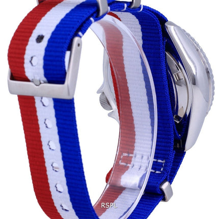 Reloj para hombre Seiko Automatic Diver&#39,s Japan Made Polyester SKX011J1-var-NATO25 200M