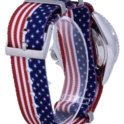 Reloj para hombre Seiko Automatic Diver&#39,s Japan Made Polyester SKX011J1-var-NATO27 200M