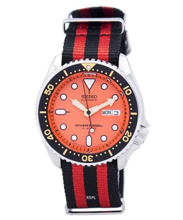 Reloj 200M la OTAN correa SKX011J1-NATO3 hombres de Seiko Automatic Diver