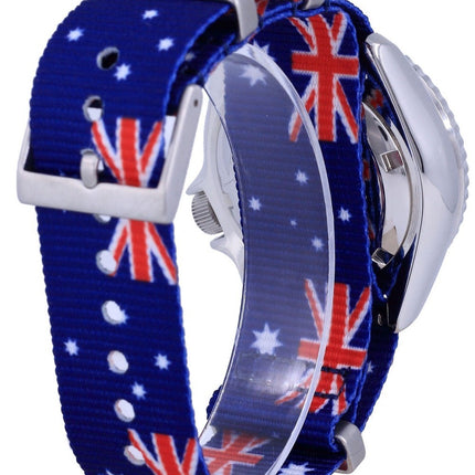 Reloj para hombre Seiko Automatic Diver&#39,s Japan Made Polyester SKX011J1-var-NATO30 200M