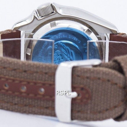 Reloj Nylon correa SKX011J1-NS1 200M de los hombres de Seiko Automatic Diver