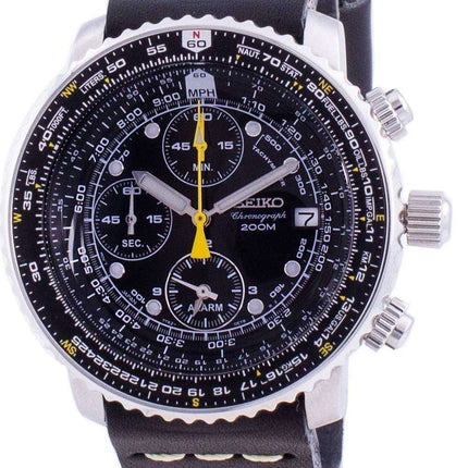 Seiko Pilot',s Flight SNA411P1-VAR-LS14 Cronógrafo de cuarzo 200M Reloj para hombre