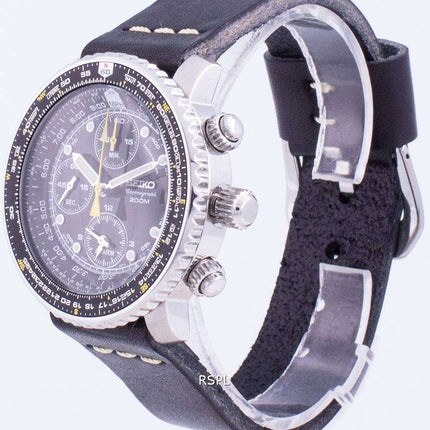 Seiko Pilot',s Flight SNA411P1-VAR-LS14 Cronógrafo de cuarzo 200M Reloj para hombre