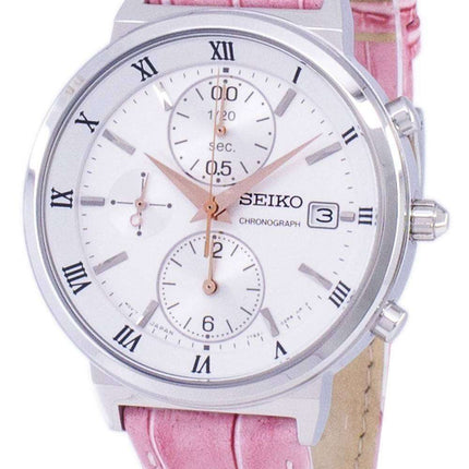 Seiko cronógrafo Quartz SNDV35 SNDV35P1 SNDV35P reloj de mujer