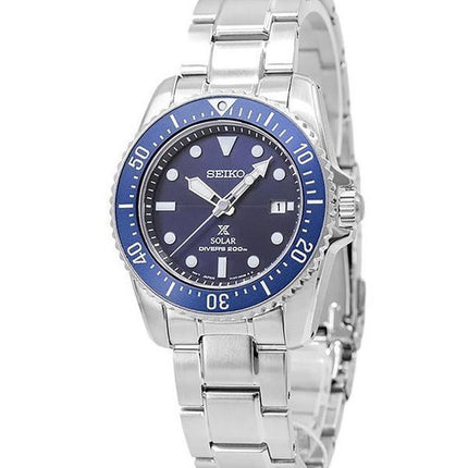 Reloj Seiko Prospex esfera azul solar SNE585 SNE585P1 SNE585P 200M para hombre