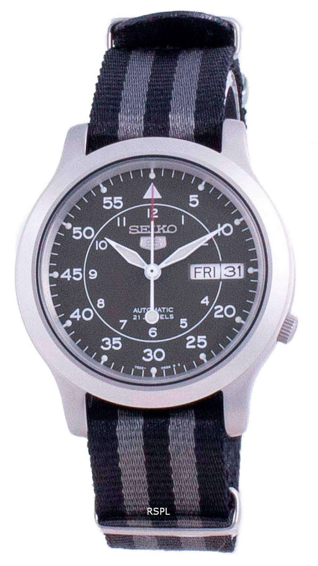 Seiko 5 Military SNK805K2-var-NATO16 Automatische Nylonarmband Herrenuhr