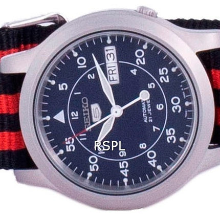 Seiko 5 Military SNK807K2-var-NATO15 Herrenuhr mit automatischem Nylonarmband