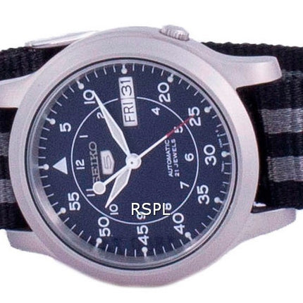 Seiko 5 Military SNK807K2-var-NATO16 Automatische Nylonarmband Herrenuhr