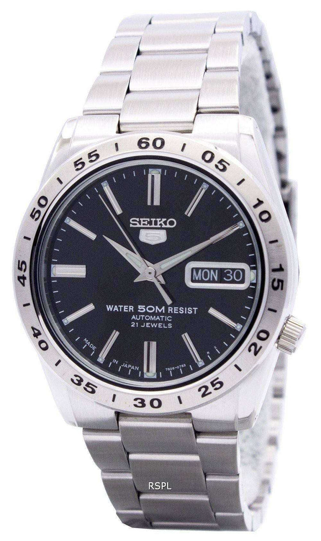 Reloj Seiko 5 automático reacondicionado de 21 joyas, fabricado en Japón, SNKE01, SNKE01J1, SNKE01J para hombre.