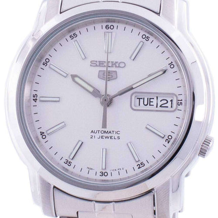 Reloj para hombre Seiko 5 automático con esfera blanca SNKL75 SNKL75K1 SNKL75K
