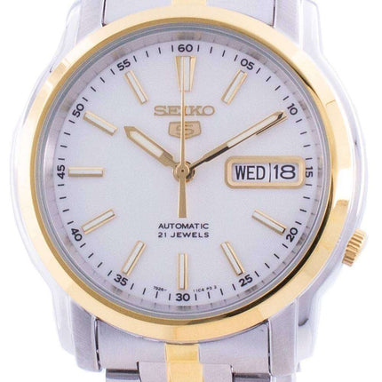 Reloj para hombre Seiko 5 automático con esfera blanca SNKL84 SNKL84K1 SNKL84K