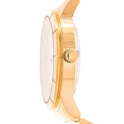 Reloj Seiko 5 dorado de acero inoxidable con esfera dorada y 21 joyas automático SNKN62K1 para hombre