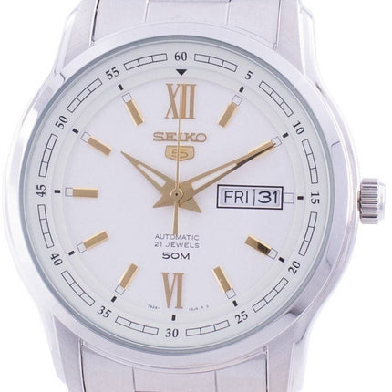 Reloj Seiko 5 automático con esfera blanca SNKP15 SNKP15K1 SNKP15K para hombre reacondicionado