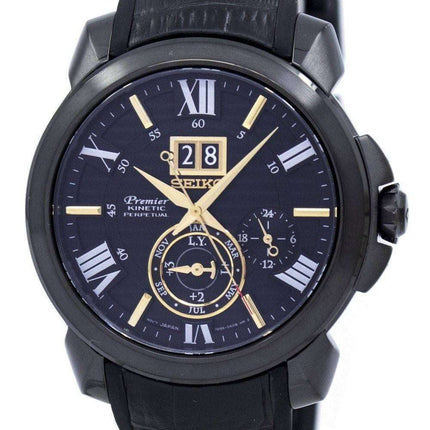 Reloj Seiko Premier Kinetic Perpetuo Calendario SNP145 SNP145P1 SNP145P de los hombres