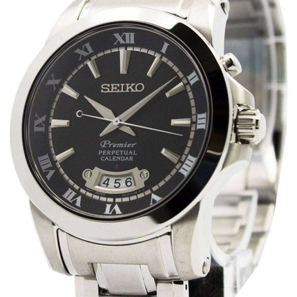 Seiko Premier Calendario perpetuo SNQ147P1 SNQ147P reloj de hombres