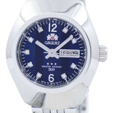 Orient automático Japón diamantes Accent SNQ22004D8 Watch de Women