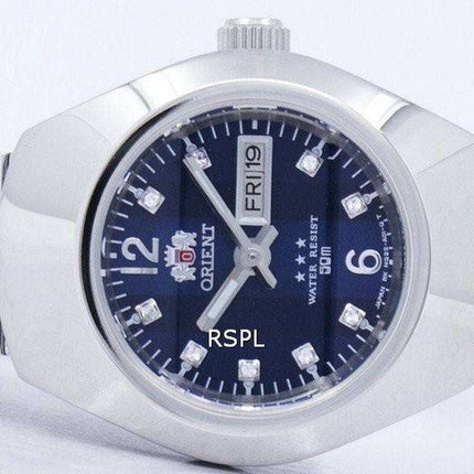 Orient automático Japón diamantes Accent SNQ22004D8 Watch de Women