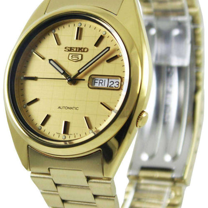 Reloj Seiko 5 automático con esfera dorada SNXL72K1 SNXL72K para hombre reacondicionado