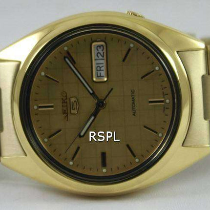 Reloj Seiko 5 automático con esfera dorada SNXL72K1 SNXL72K para hombre reacondicionado