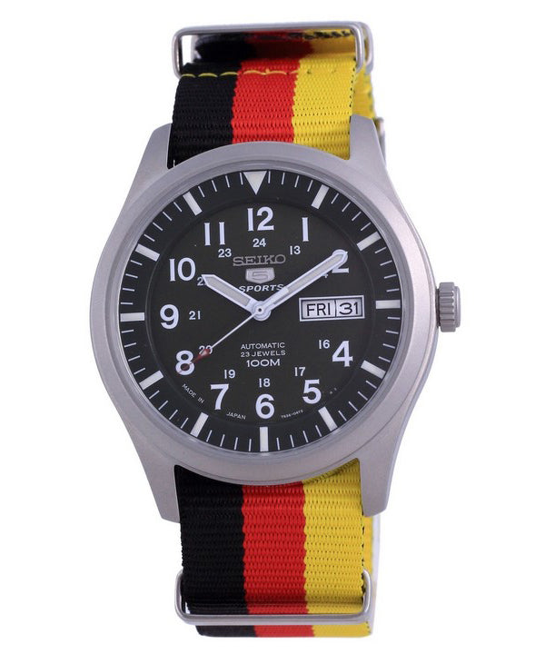 Seiko 5 Sports Automatic Japan Made SNZG09J1-var-NATO26 100M Reloj para hombre