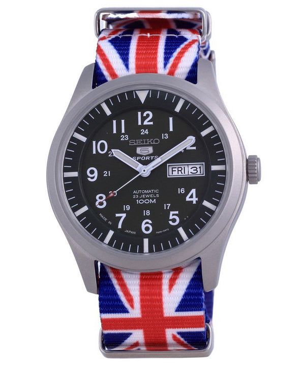 Seiko 5 Sports Automatic Japan Made SNZG09J1-var-NATO28 100M Reloj para hombre