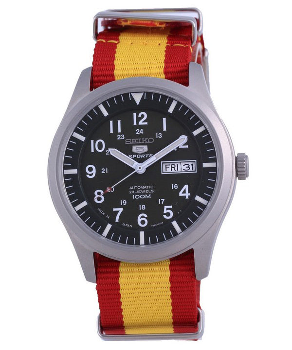 Seiko 5 Sports Automatic Japan Made SNZG09J1-var-NATO29 100M Reloj para hombre