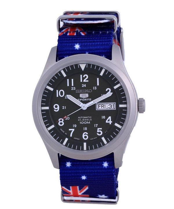 Seiko 5 Sports Automatic Japan Made SNZG09J1-var-NATO30 100M Reloj para hombre