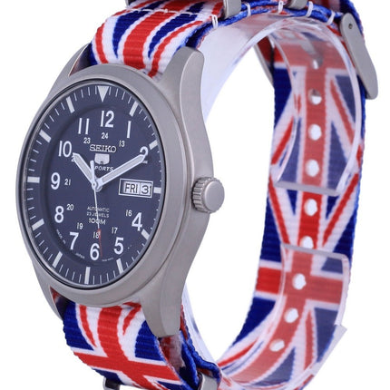 Reloj Seiko 5 Sports automático de poliéster SNZG11J1-var-NATO28 100M para hombre