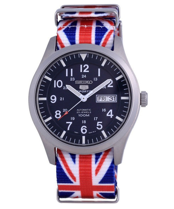 Seiko 5 Sports Automatic Polyester SNZG11K1-var-NATO28 100M Reloj para hombre