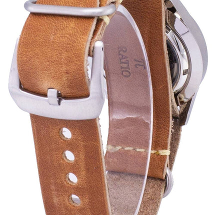Reloj Seiko 5 Sports SNZG15K1-LS18 automático cuero marrón correa de los hombres