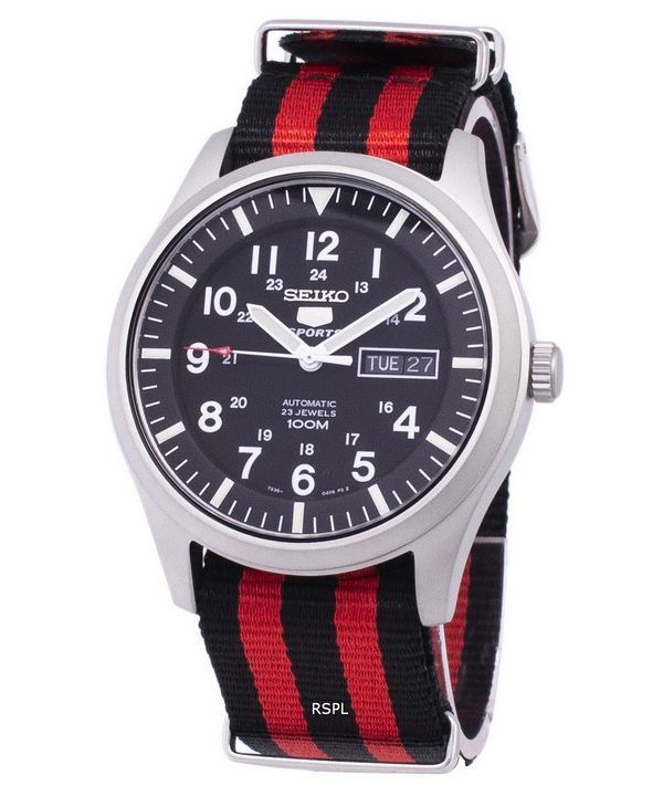 Seiko 5 Sports automático OTAN correa SNZG15K1-NATO3 Watch de Men