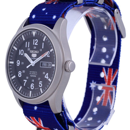 Seiko 5 Sports Automatic Polyester SNZG15K1-var-NATO30 100M Reloj para hombre