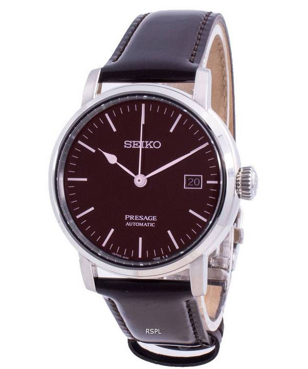 Seiko Presage Riki Watanabe Automatic Brown Enamel SPB115 SPB115J1 SPB115J Japan Made 100M Reloj para hombre