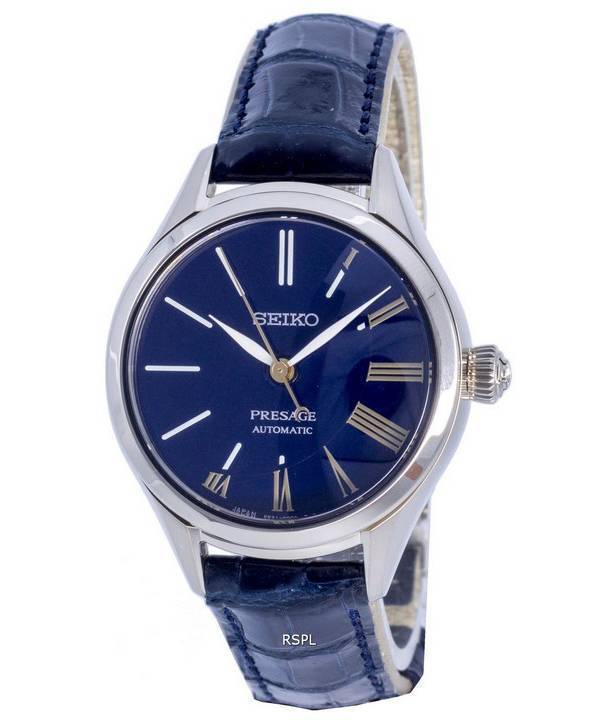 Seiko Presage Edición limitada Cuero Azul Dial Automático SPB236J SPB236J1 SPB236J Reloj para mujer