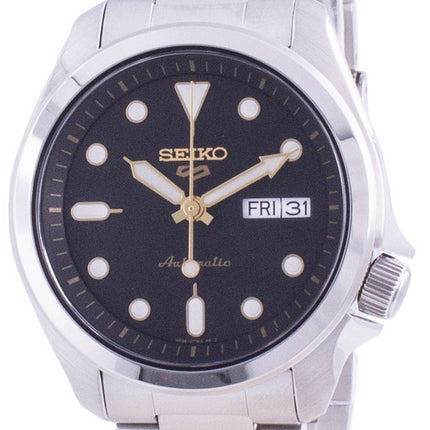 Reloj Seiko 5 Sports automático con esfera negra, SRPE57, SRPE57K1, 100 m, para hombre, reacondicionado