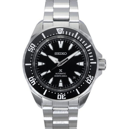 Reloj automático Seiko Prospex Sea Samurai Shog-urai de acero inoxidable con esfera negra SRPL13K1 para buceo a 200 m para hombr