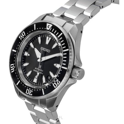 Reloj automático Seiko Prospex Sea Samurai Shog-urai de acero inoxidable con esfera negra SRPL13K1 para buceo a 200 m para hombr