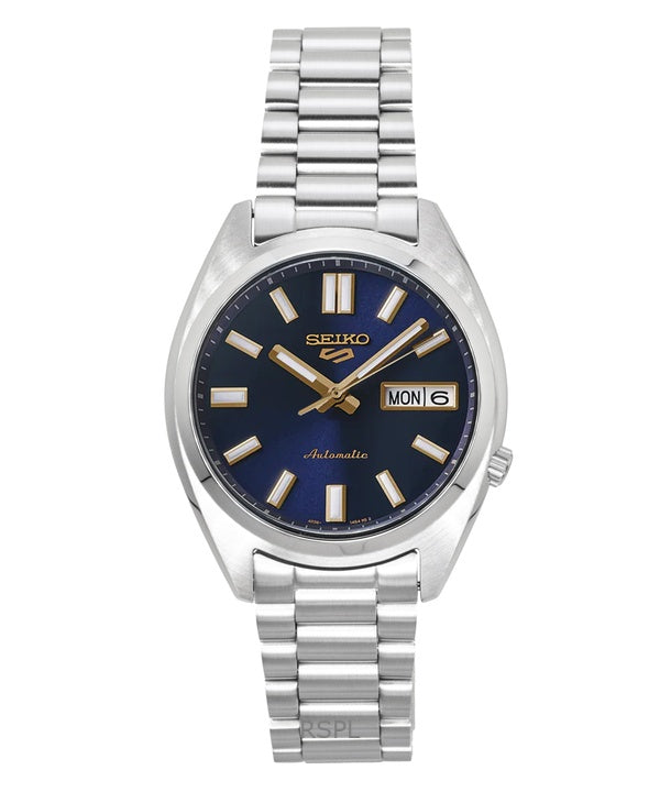 Reloj Seiko 5 Sports SNXS automático de acero inoxidable con esfera azul SRPL55K1 100M para hombre