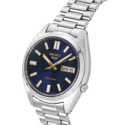 Reloj Seiko 5 Sports SNXS automático de acero inoxidable con esfera azul SRPL55K1 100M para hombre