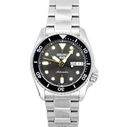 Reloj Seiko 5 Sports SKX Street Stonewash de acero inoxidable con esfera negra, automático SRPL79K1, resistente al agua hasta 100 m para hombre